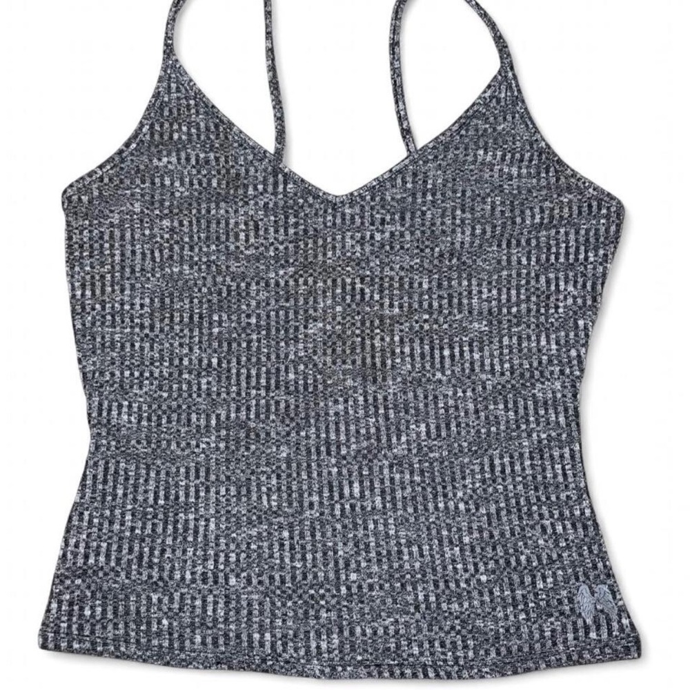 Victoria's Secret Black and Gray Knit Camisole